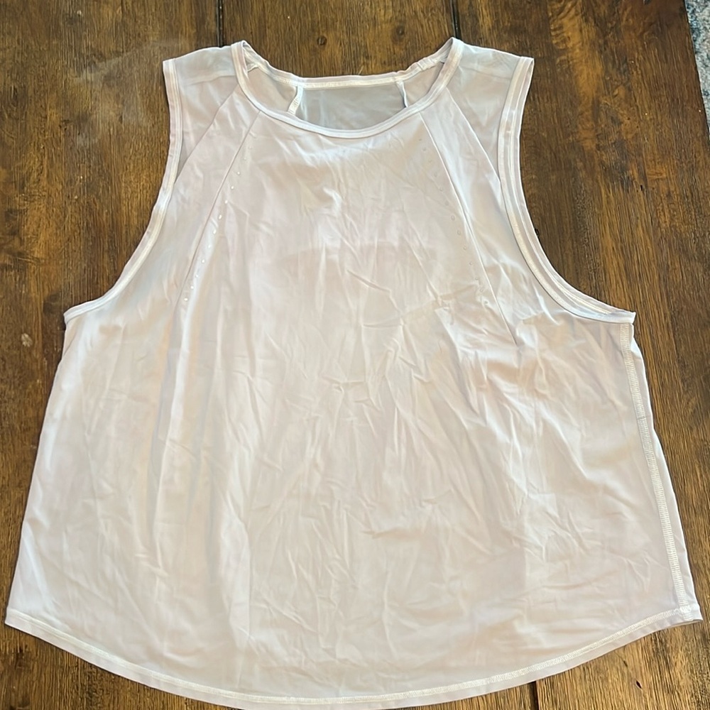 Lululemon Sculpt Cropped Tank Top Pleated Size S